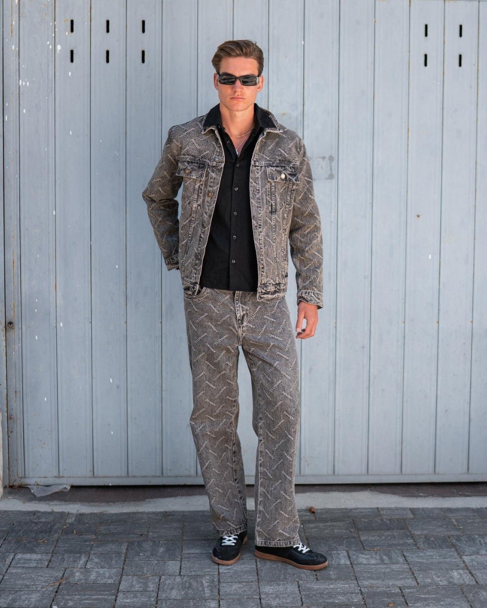 Monogram Denim Jacket Washed Grey | Skagen - clothing.dk